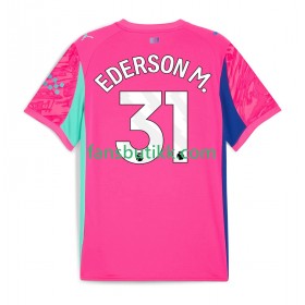 Fotballdrakt Manchester City EDERSON M. 31 Keeper Bortetrøye 2025-2026 Kortermet